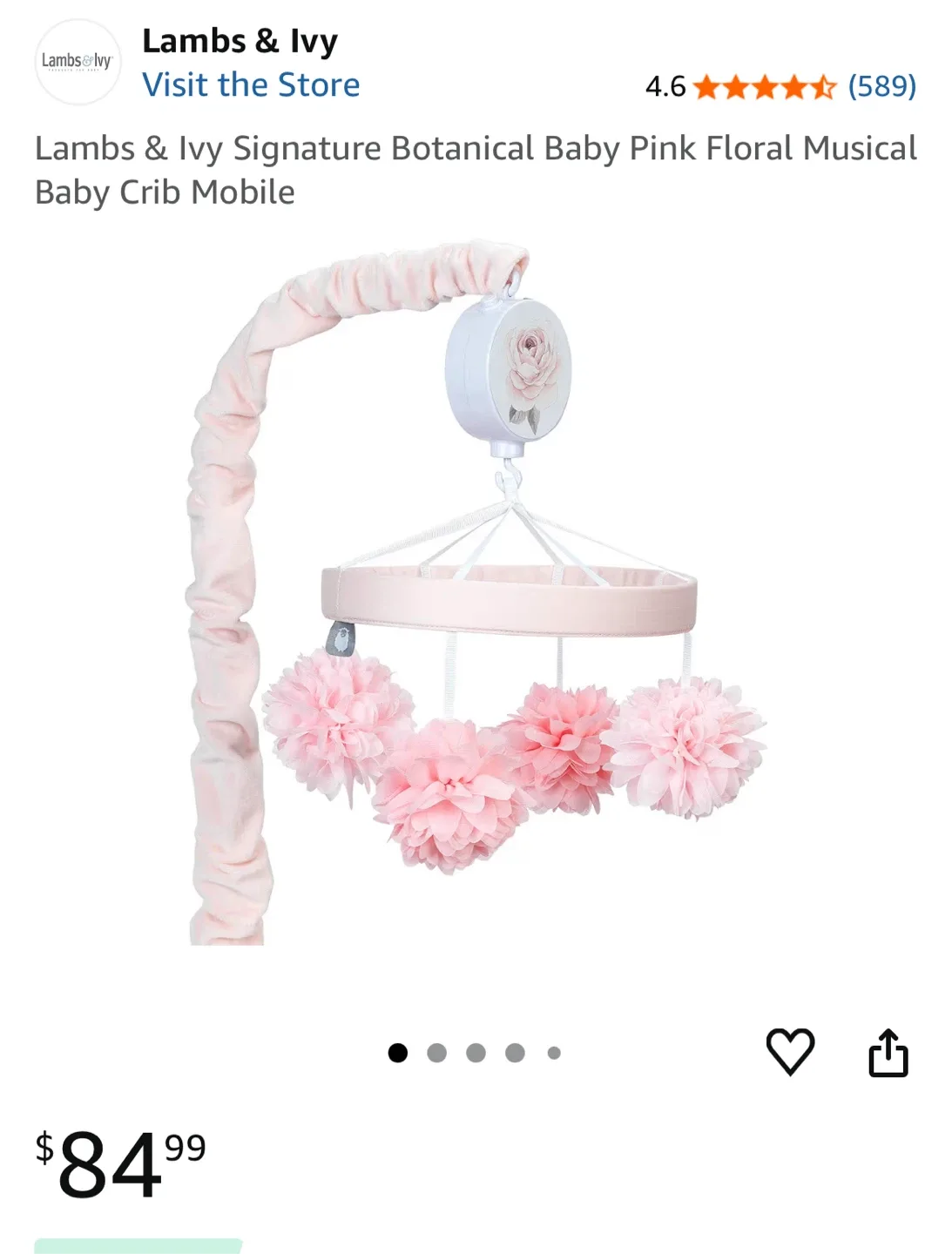 Lambs & Ivy Signature Botanical Baby Crib Mobile image indicator(3)