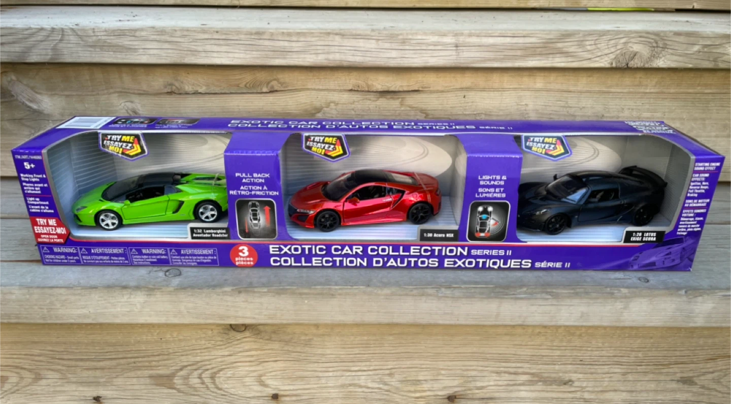 Exotic Car Collection Series II - 3 Car Set NEW IN BOX