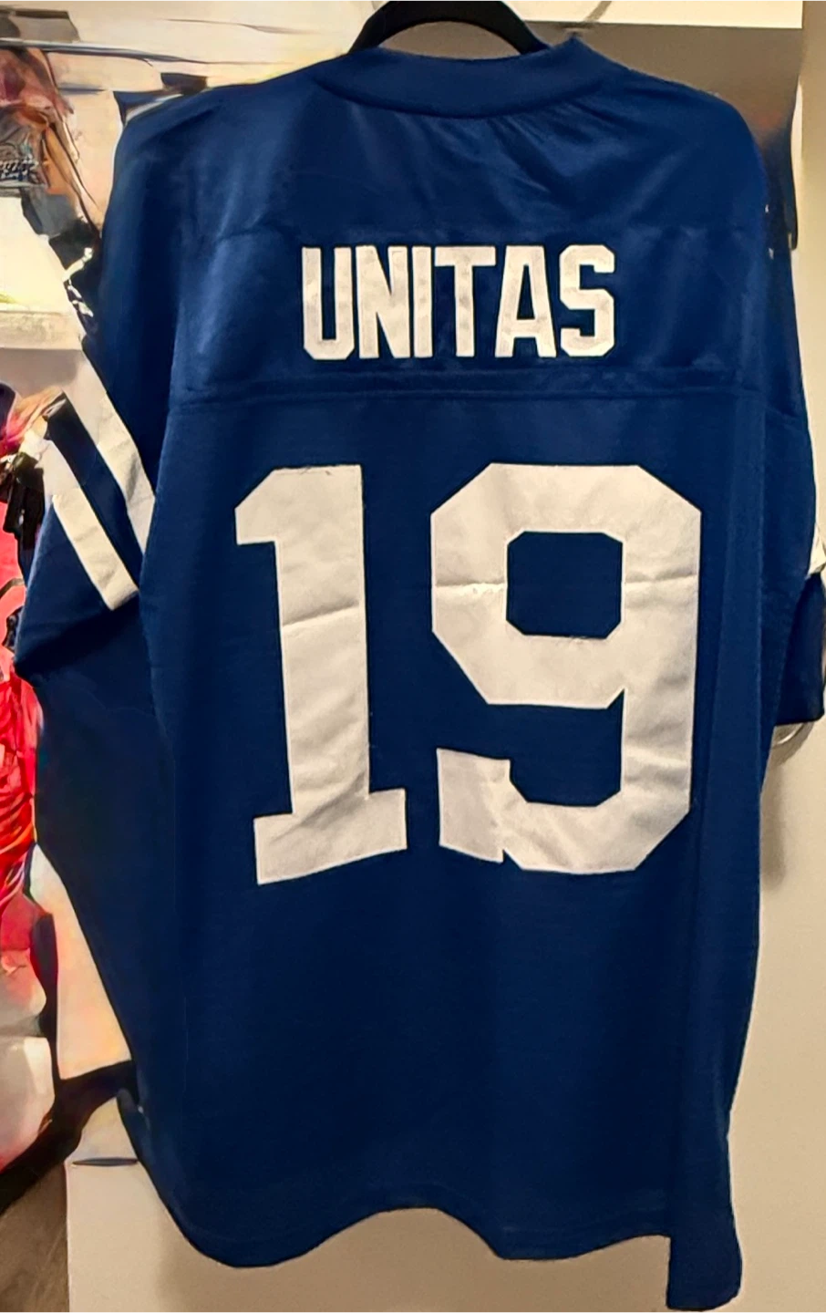 Baltimore Colts Johnny Unitas #19 Throwback Jersey, XL - photo 2