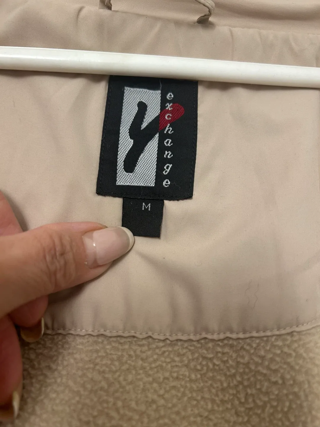 Beige Puffer Jacket with Fur Hood image indicator(9)