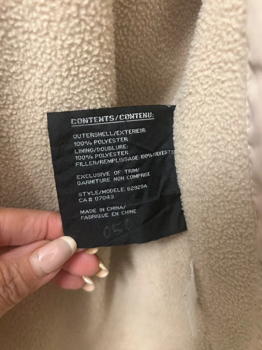 Beige Puffer Jacket with Fur Hood image indicator(8)