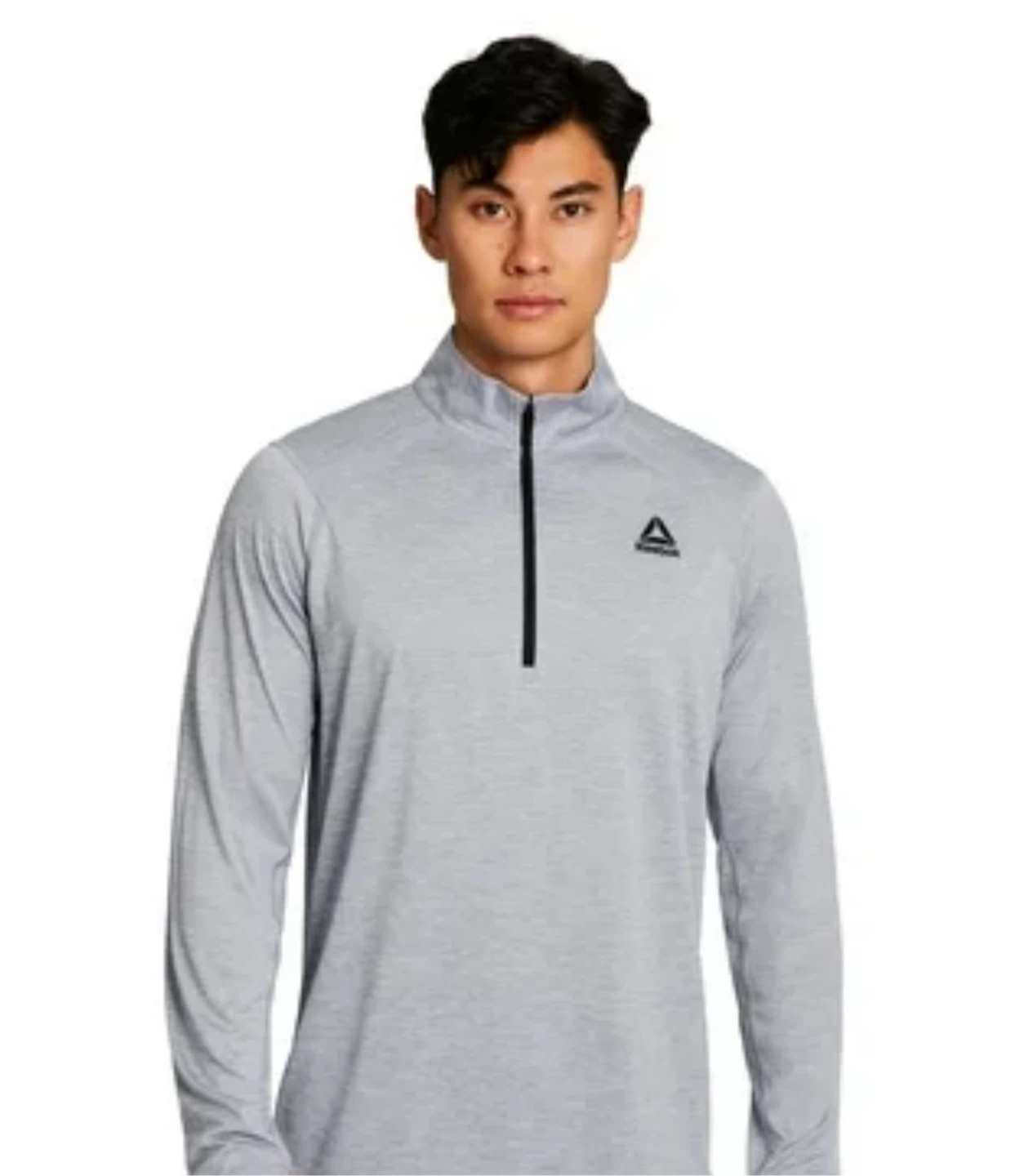 Reebok Gray Half-Zip Pullover - Size S