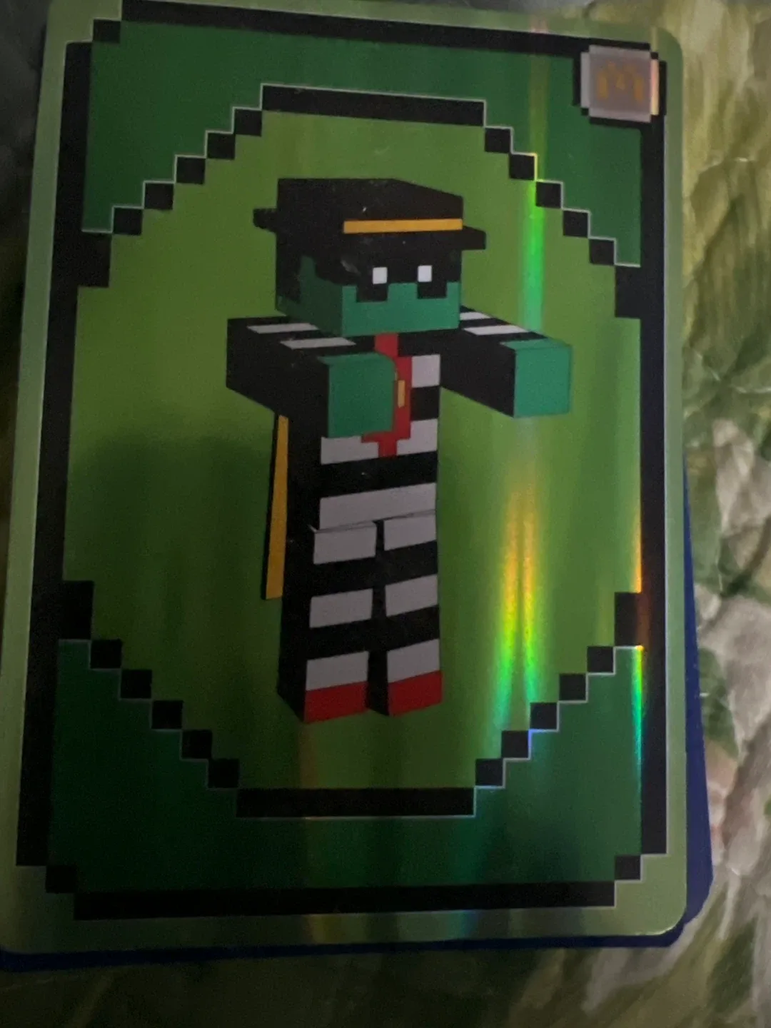McDonald's Minecraft Trading Card