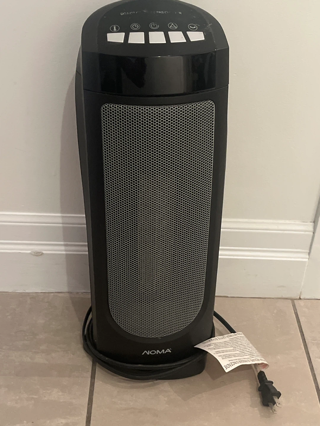 NOMA Tower Heater - Black