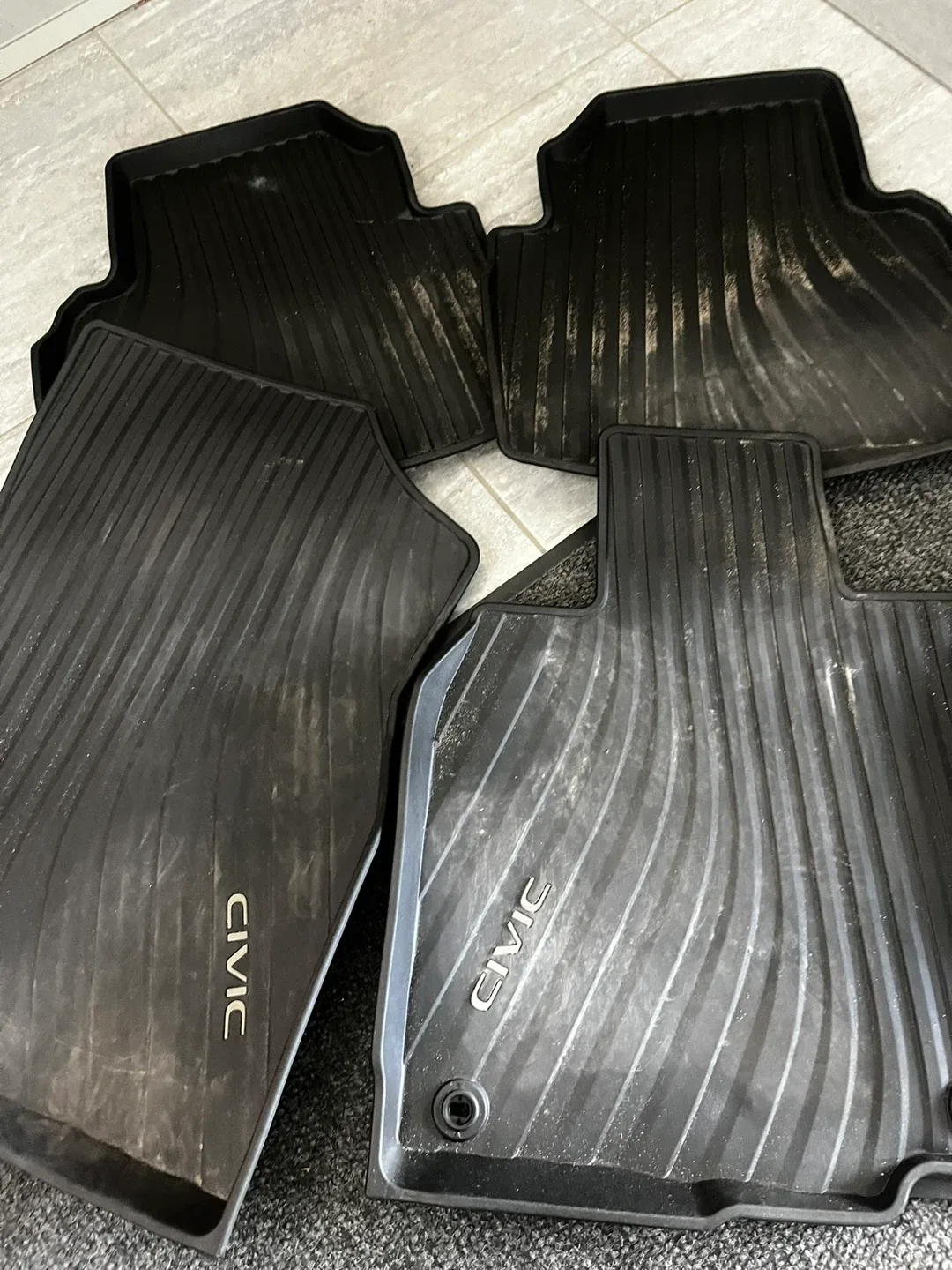 Honda Civic Floor Mats - Black