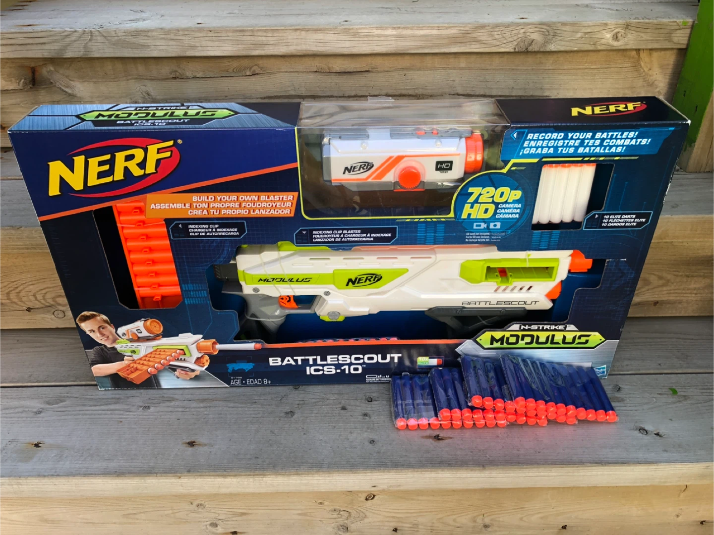 NEW IN BOX Nerf Modulus Battlescout ICS-10 Blaster - Like New!