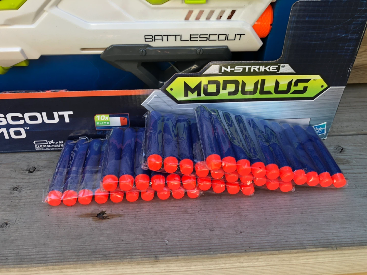 NEW IN BOX Nerf Modulus Battlescout ICS-10 Blaster - Like New! - photo 3