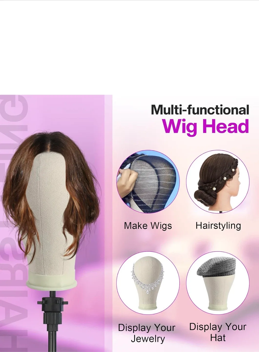 Neverland Beauty 23 Inch Training Head Mannequin image indicator(6)