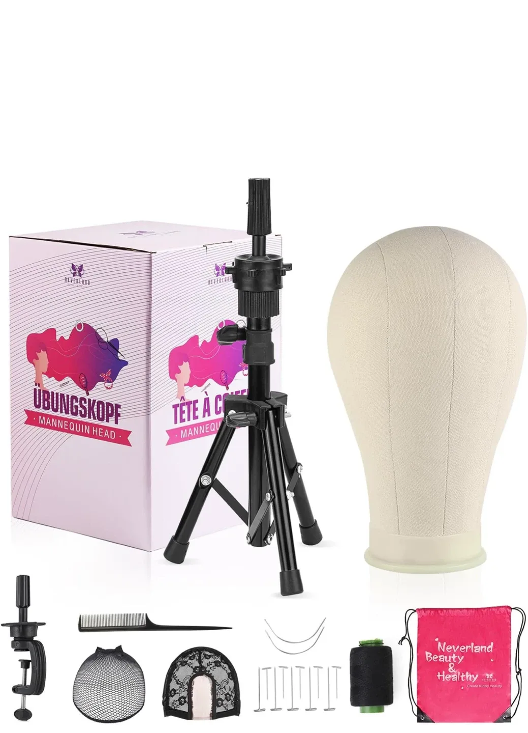 Neverland Beauty 23 Inch Training Head Mannequin image indicator(2)