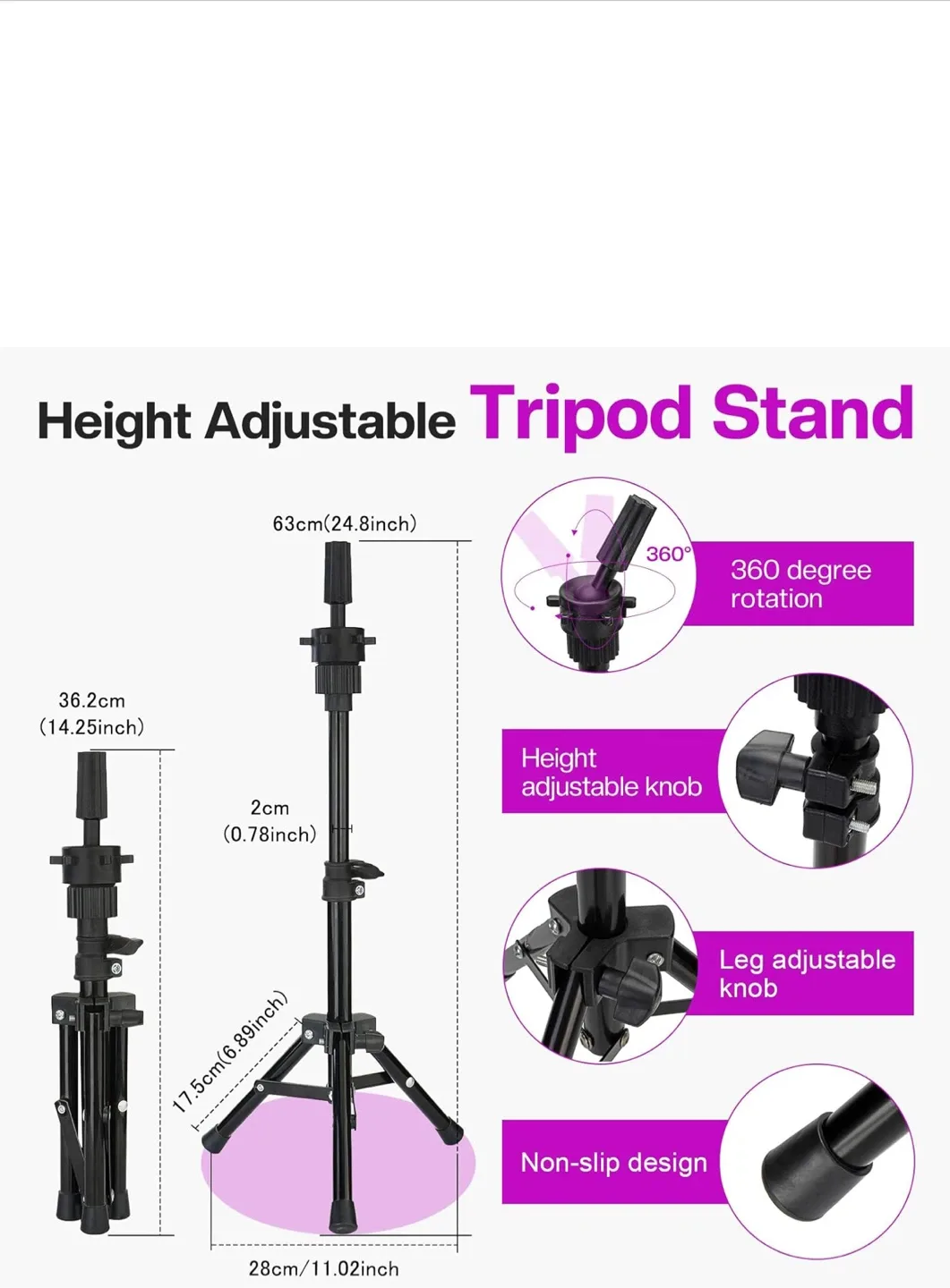 Neverland Beauty 23 Inch Training Head Mannequin image indicator(4)