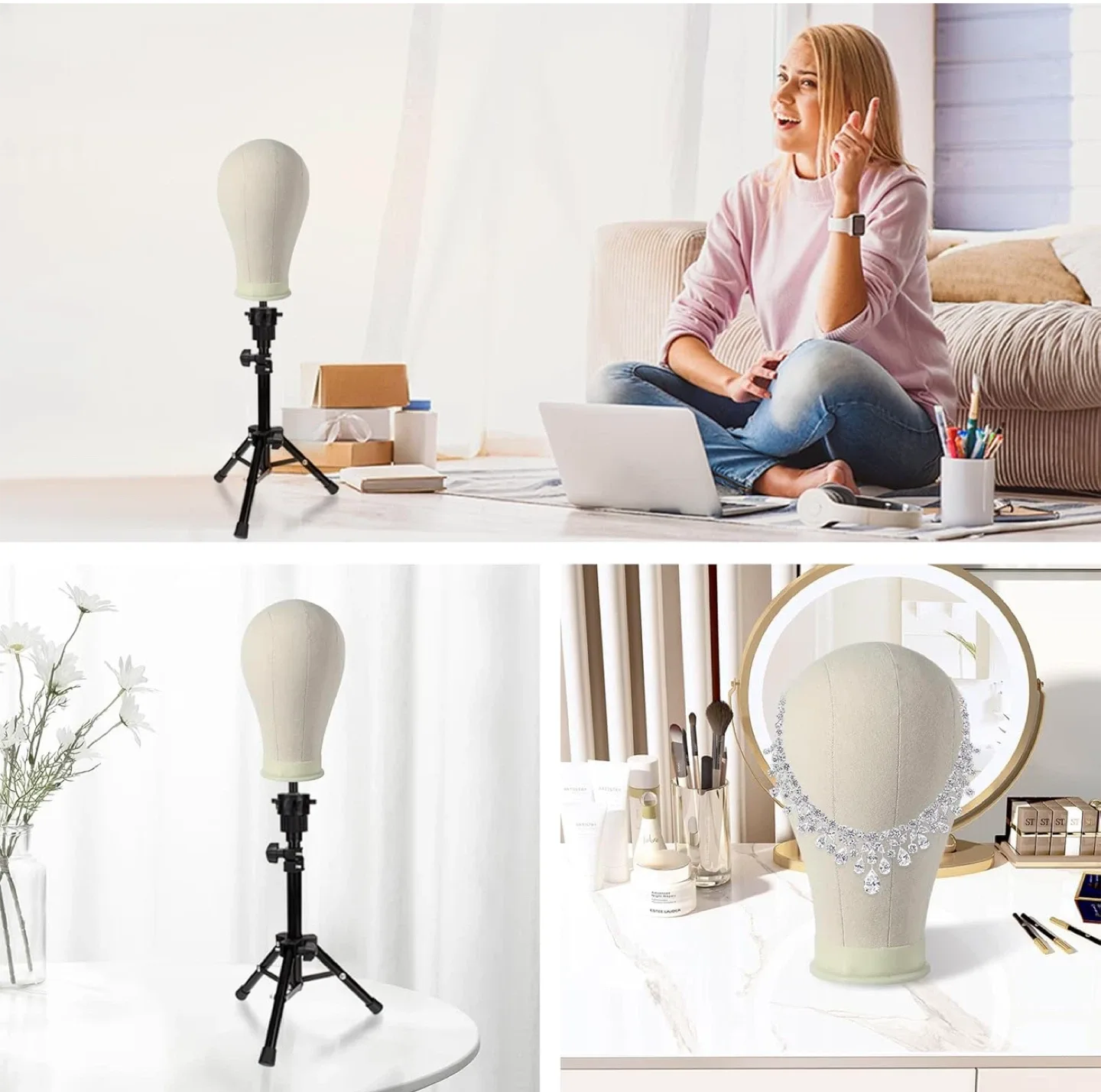 Neverland Beauty 23 Inch Training Head Mannequin image indicator(9)