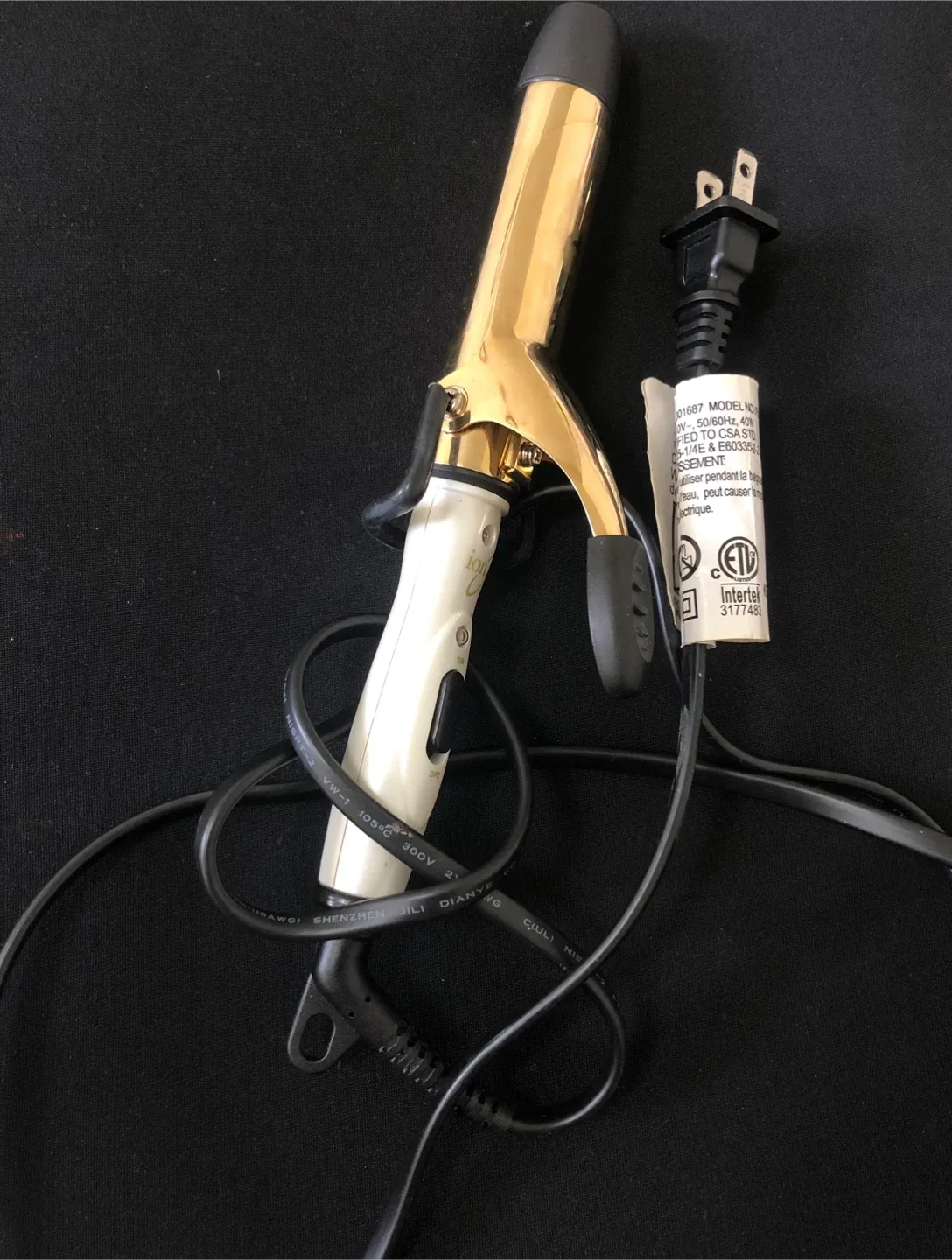 Ion Curling Iron - Gold thumbnail