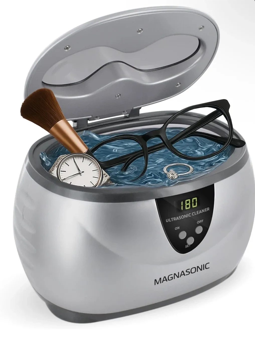Magnasonic Ultrasonic Jewelry, Glassed and Watch Cleaner