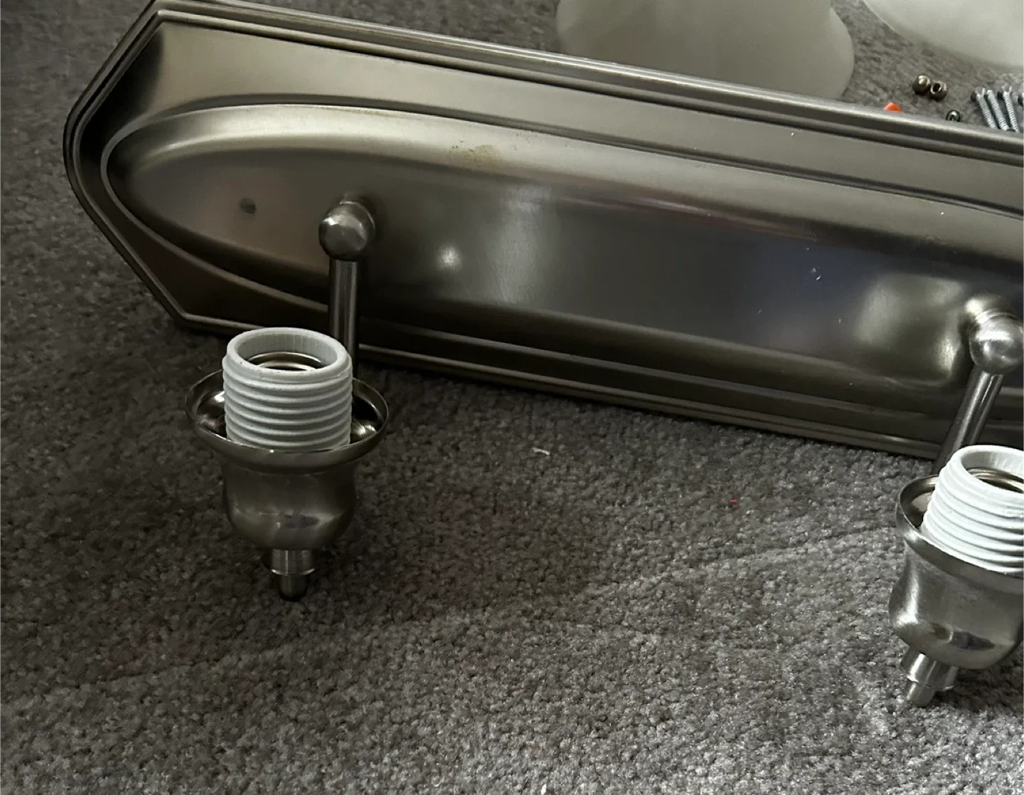 Bathroom Vanity Light Fixture with 4 Glass Shades image indicator(4)