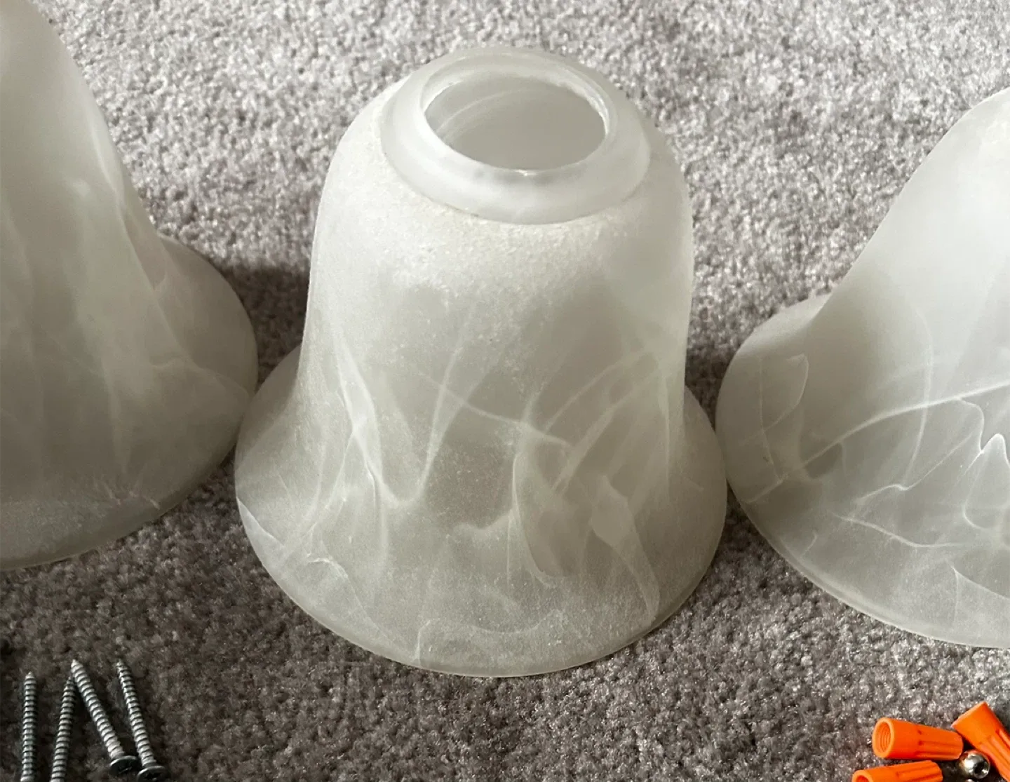 Bathroom Vanity Light Fixture with 4 Glass Shades image indicator(5)