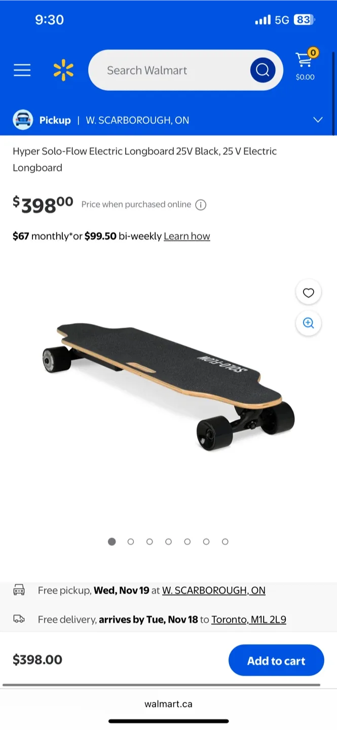 Hyper Solo-Flow Electric Longboard 25V Black