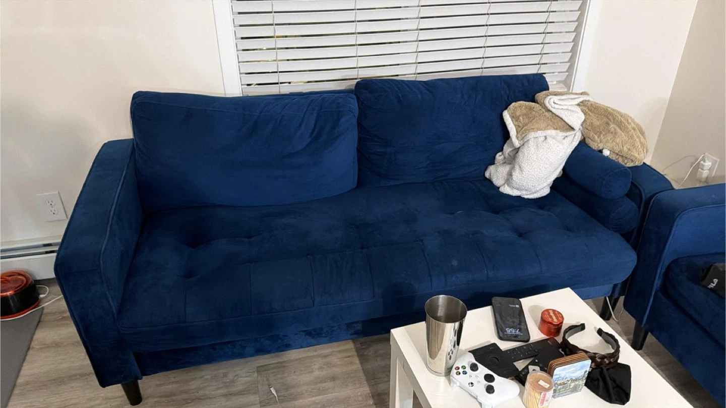 Blue Sofa Set