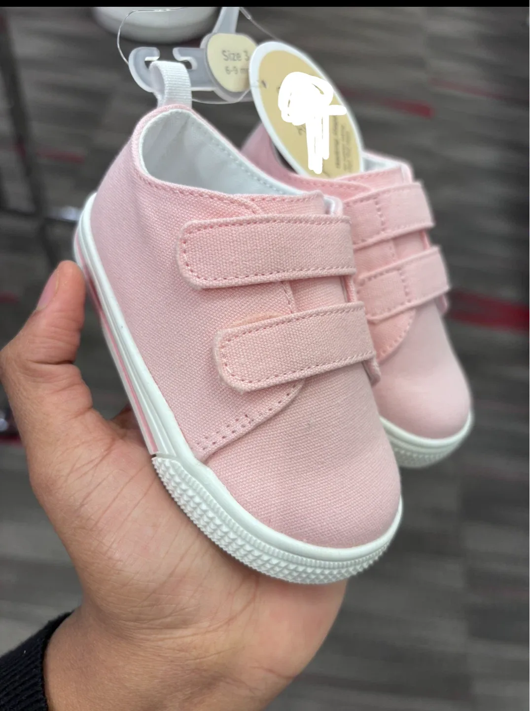 Pink Sneakers Size 6-9 Months - New! image indicator(2)