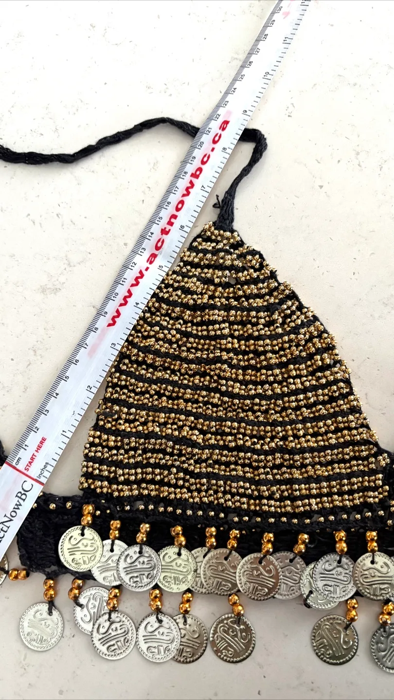 Belly Dance Bra Top - Black & Gold image indicator(5)