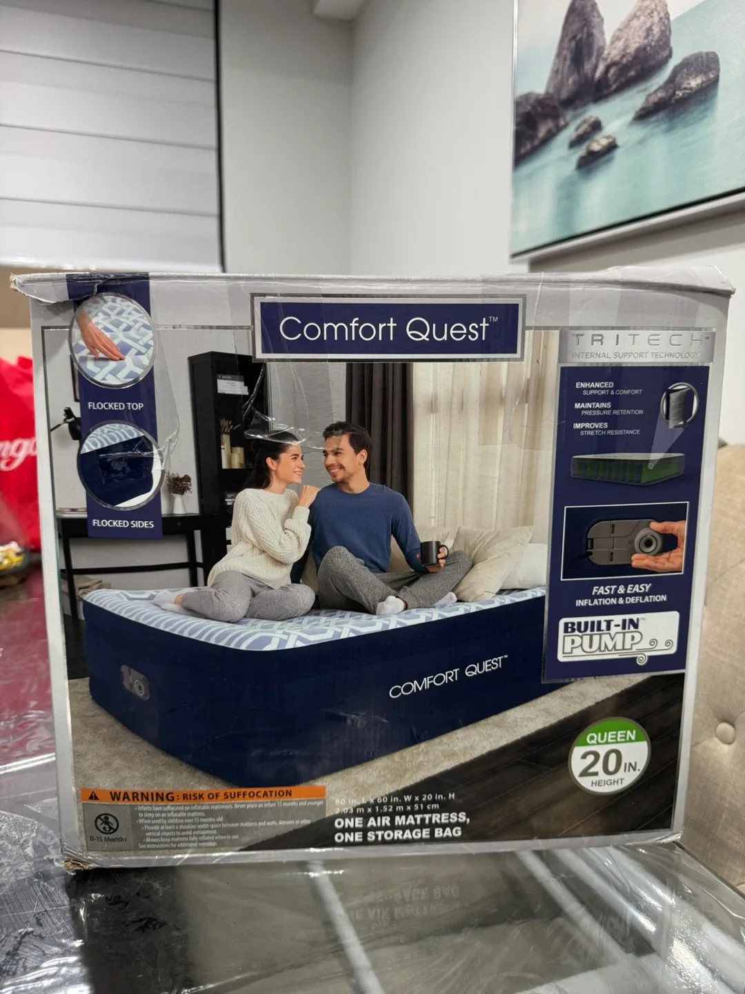 Comfort Quest Queen Air Mattress - New in Box!