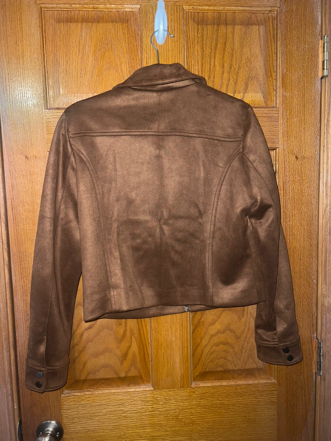 Women’s Banana Republic Brown Faux Suede Jacket - Size M - photo 3