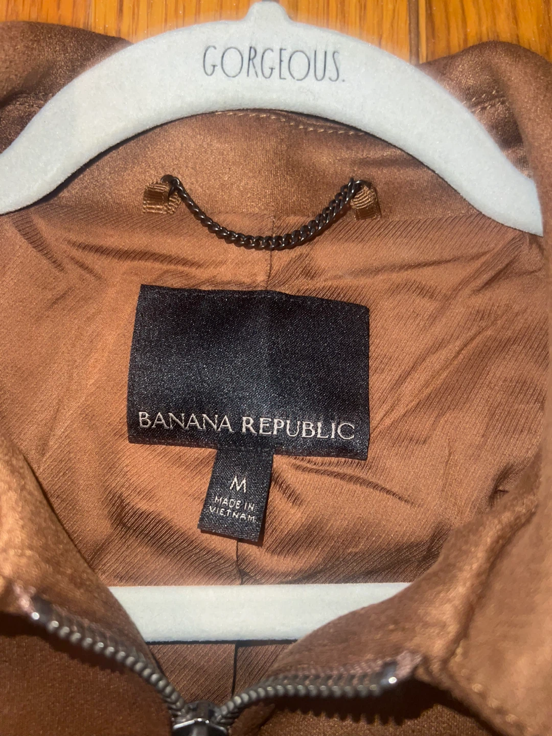 Women’s Banana Republic Brown Faux Suede Jacket - Size M - photo 2