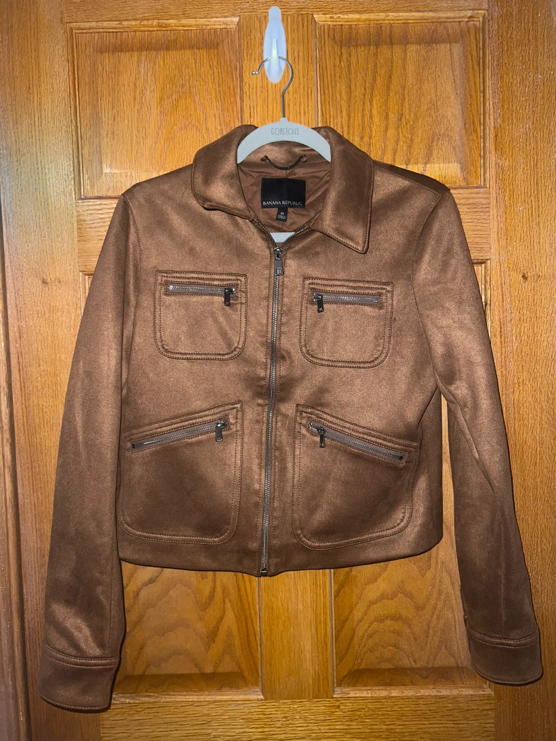 Women’s Banana Republic Brown Faux Suede Jacket - Size M
