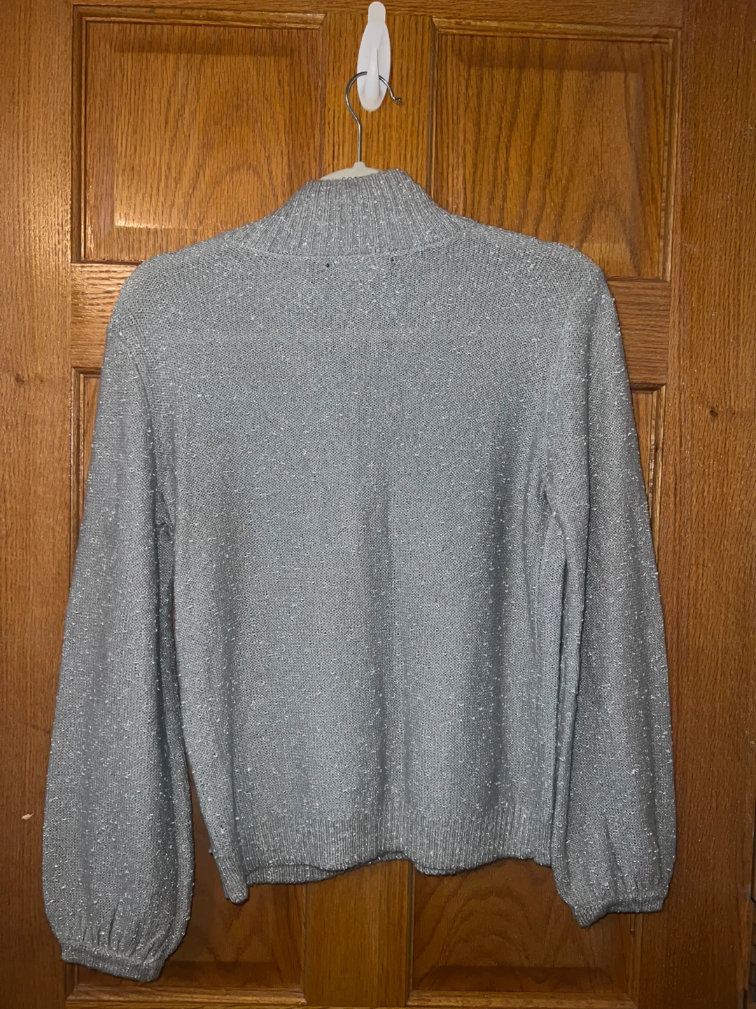 Women’s NY&C Silver Knit Turtleneck - Size S - photo 3