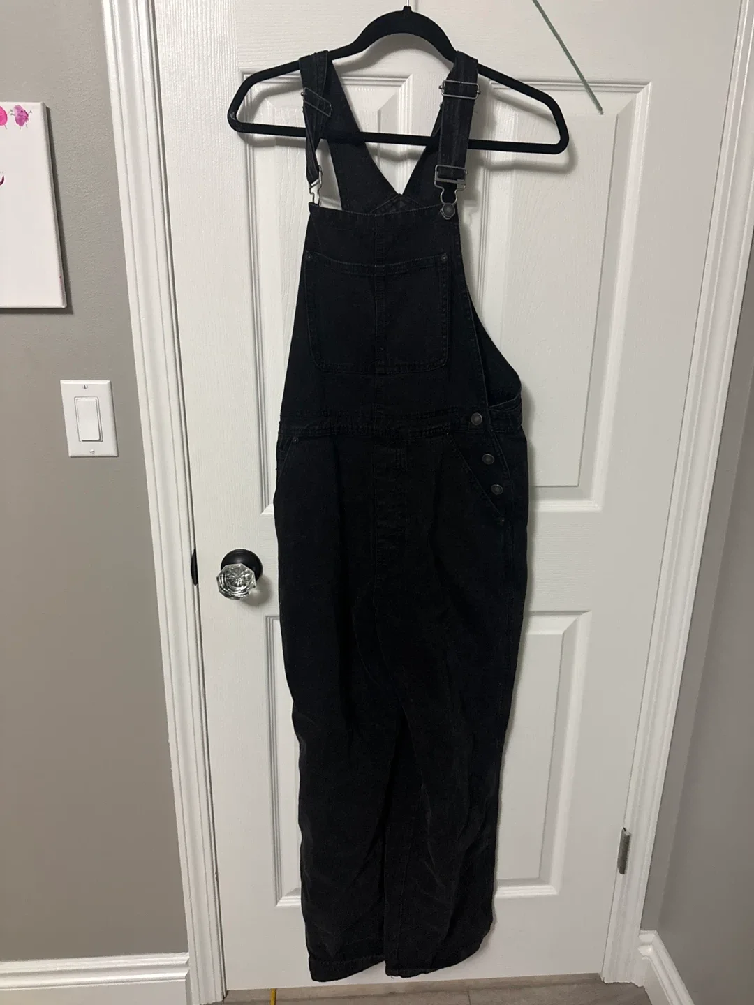 Black Denim Overalls image indicator(2)