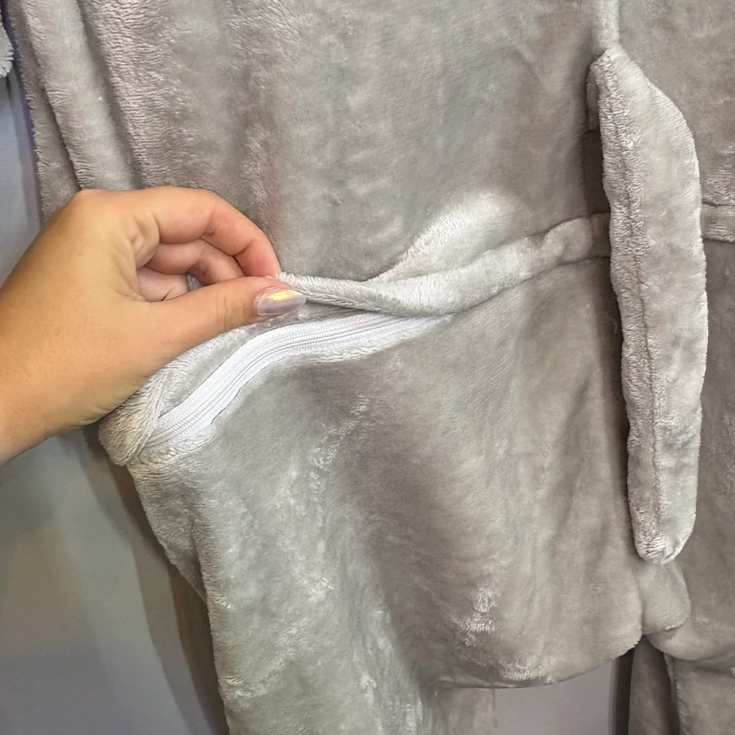 Beauty Shine Totoro Kigurumi Onesie PJ Costume Grey Fleece Sz M image indicator(6)