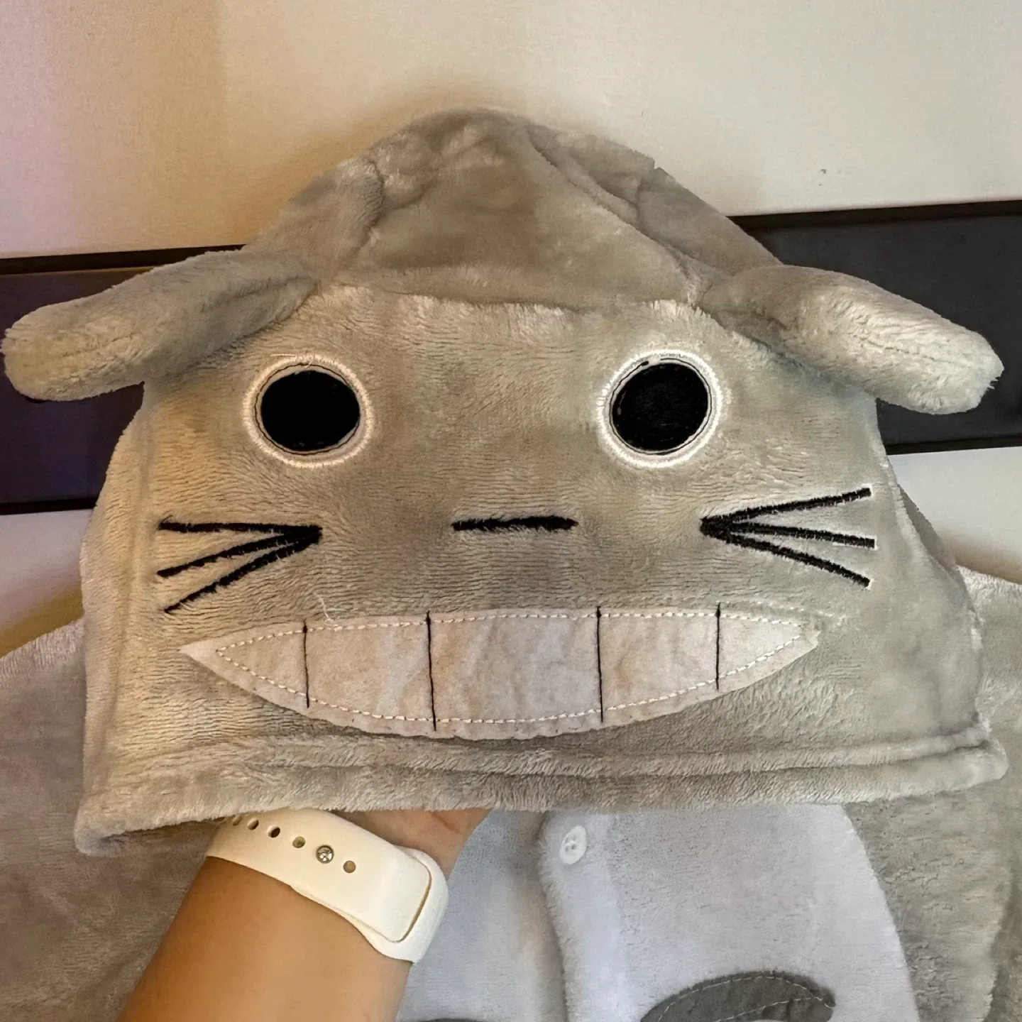 Beauty Shine Totoro Kigurumi Onesie PJ Costume Grey Fleece Sz M image indicator(4)