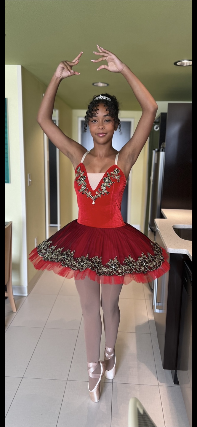 Red ballet tutu