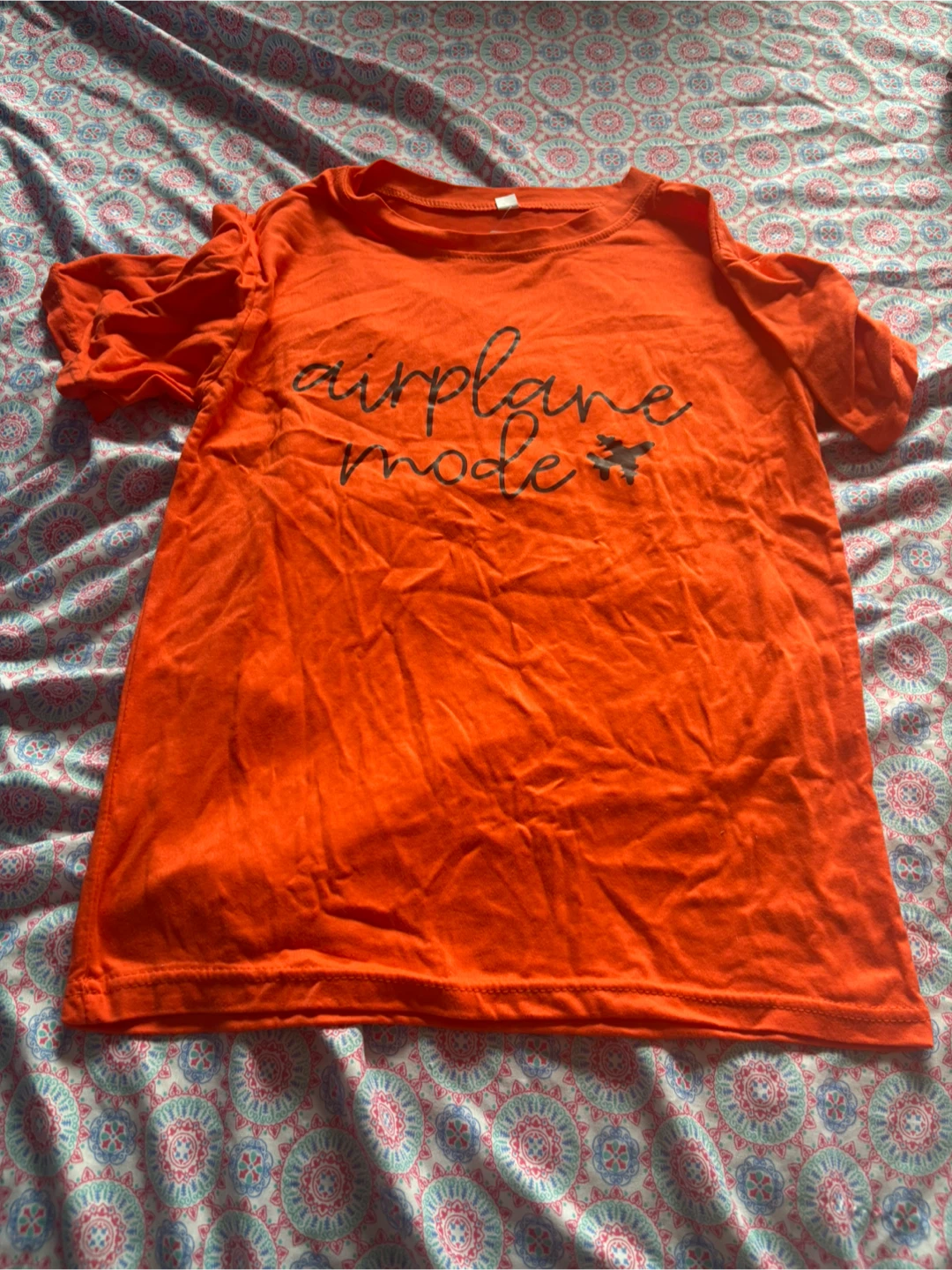 Orange Airplane Mode T-Shirt