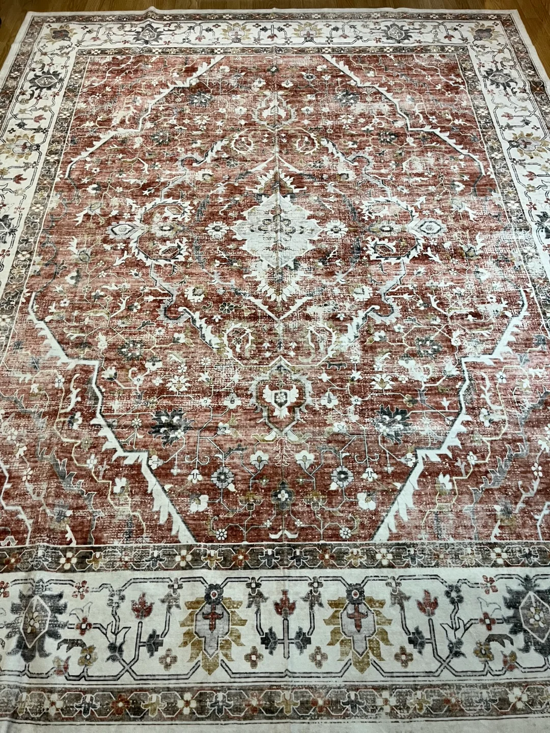 Brand New 9x12ft Brick Red Soft Area Rug