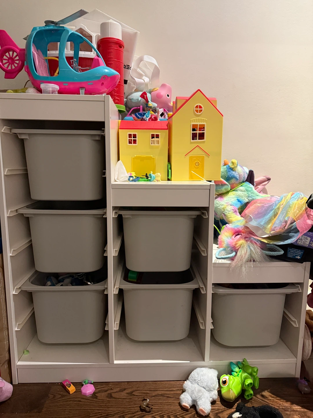 IKEA Trofast Storage Combination with Bins - White & Gray - photo 3
