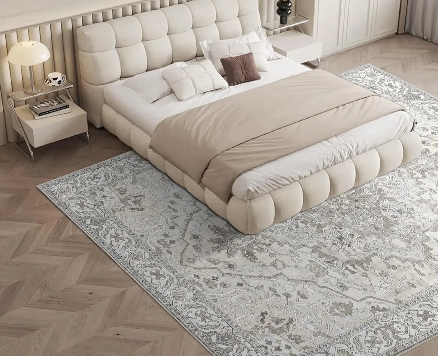 Brand New 8x10ft Beige Soft Area Rug image indicator(6)