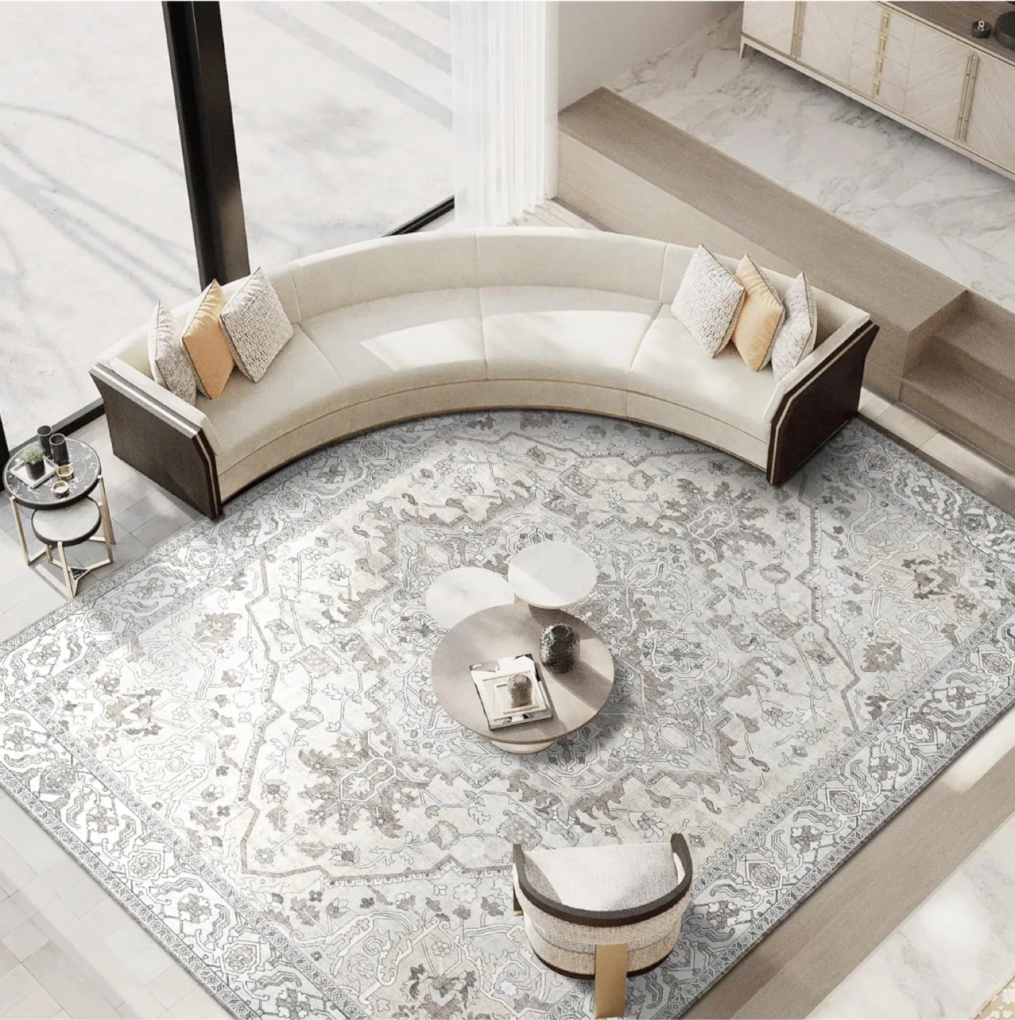 Brand New 8x10ft Beige Soft Area Rug image indicator(5)