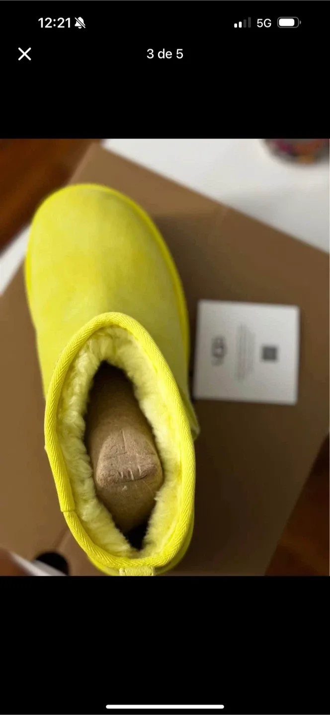 UGG Classic Ultra Mini Platform Yellow Size 9 image indicator(4)