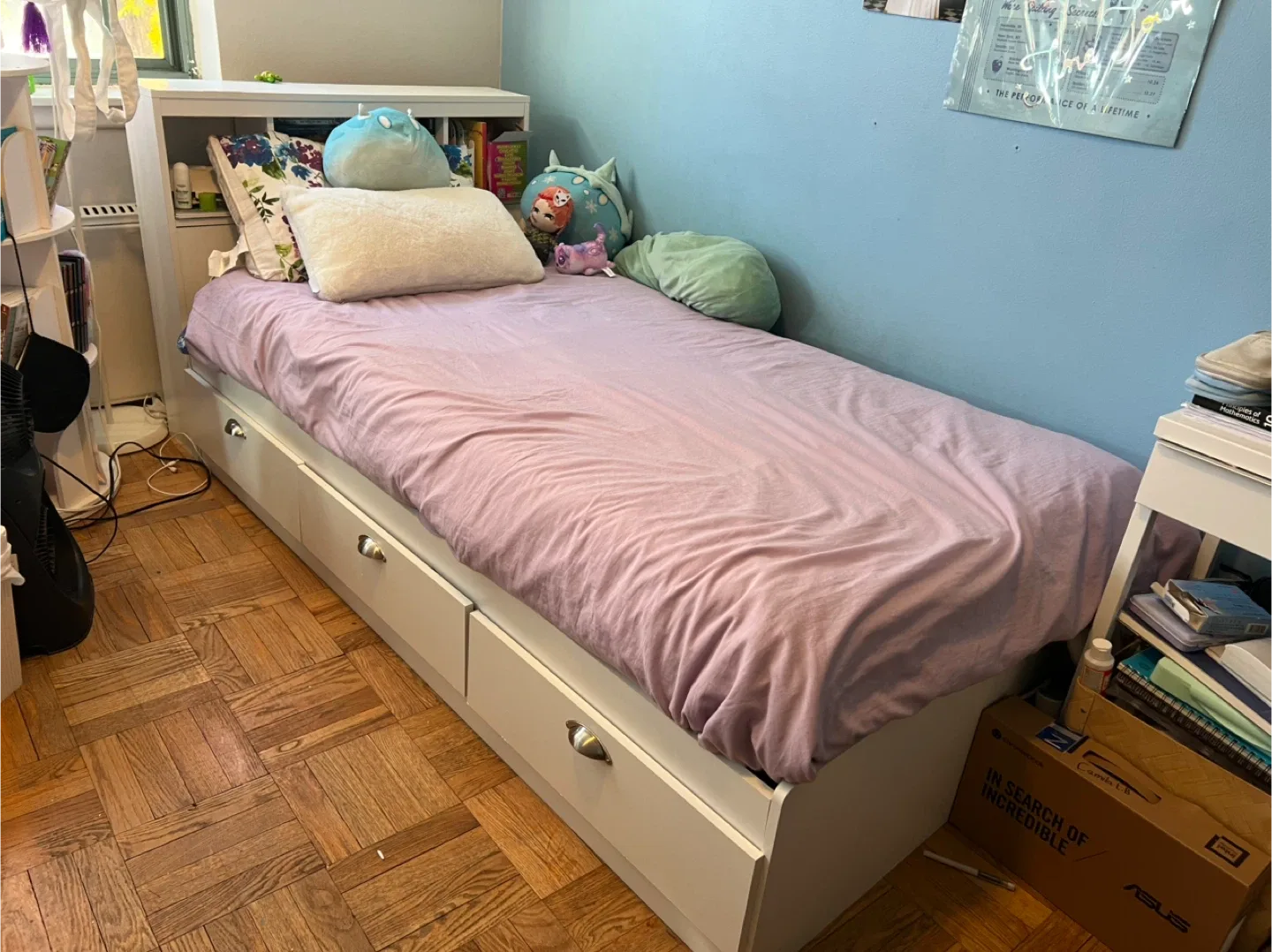 Bed frame with storage image indicator(8)