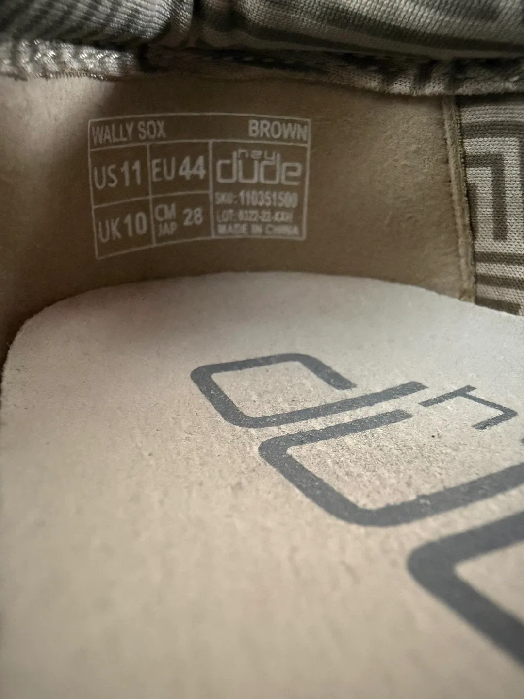 Hey Dude Wally Sox Brown, Size 11 image indicator(5)