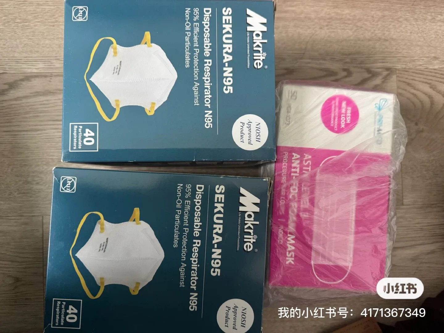 Makrite Sekura-N95 Disposable Respirator Masks (40)