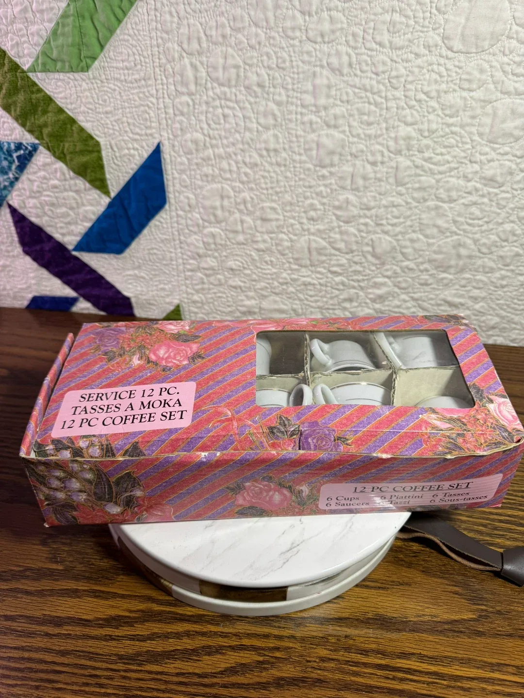 12 PC Coffee Set, 6 Cups & Saucers image indicator(2)