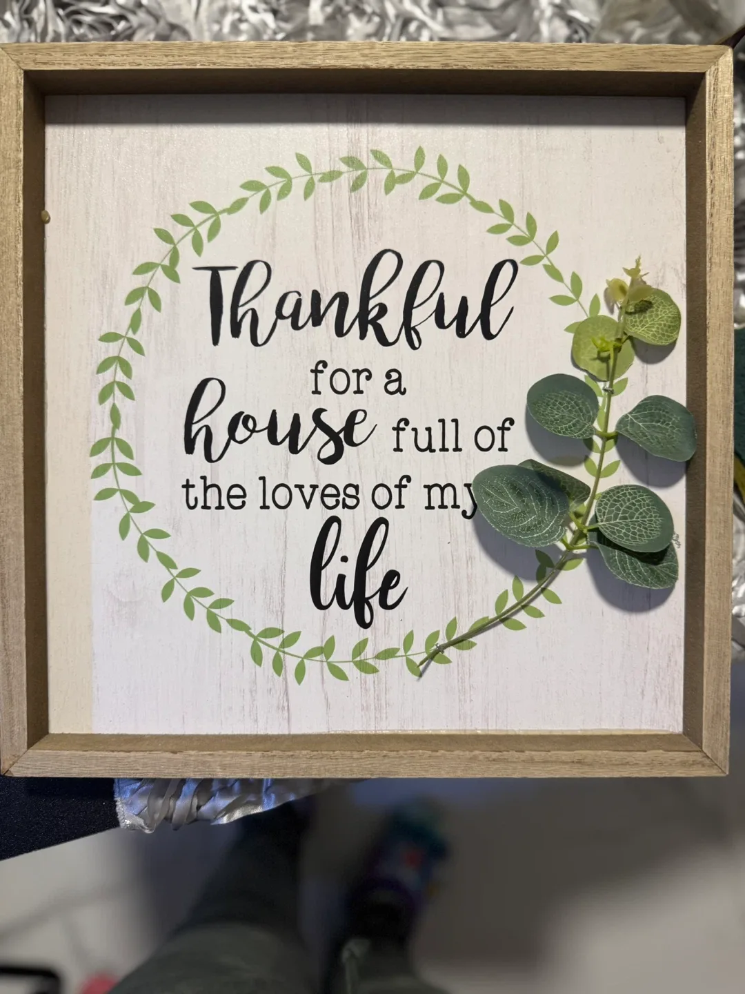 Thankful House Full of Life Wall Art thumbnail