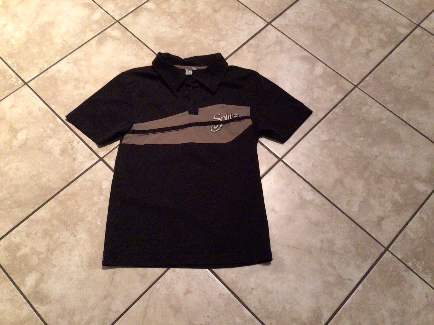 Split Short Sleeve Polo Shirt
