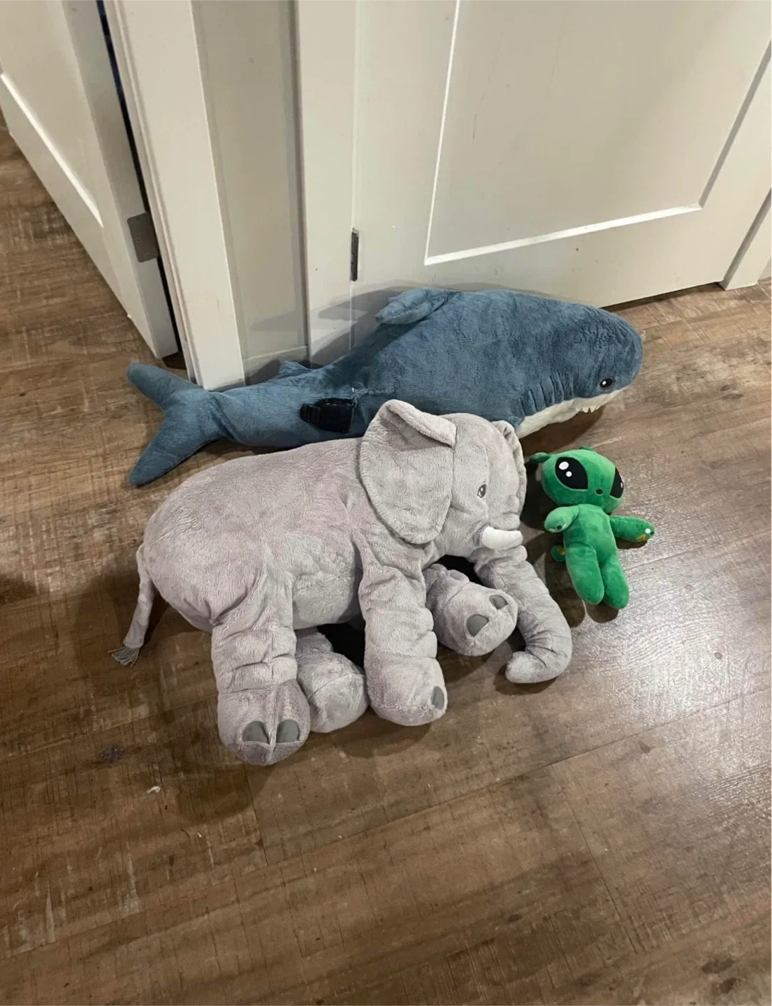 IKEA Plush lot (Alien, Shark & Elephant)