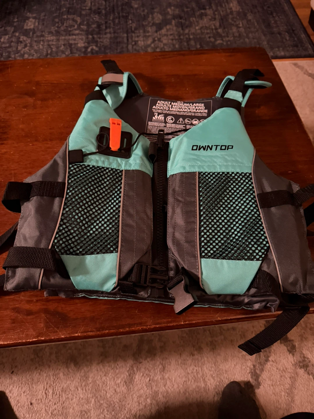 OWNTOP Life Jacket - Adult M/L - Teal & Grey - photo 3