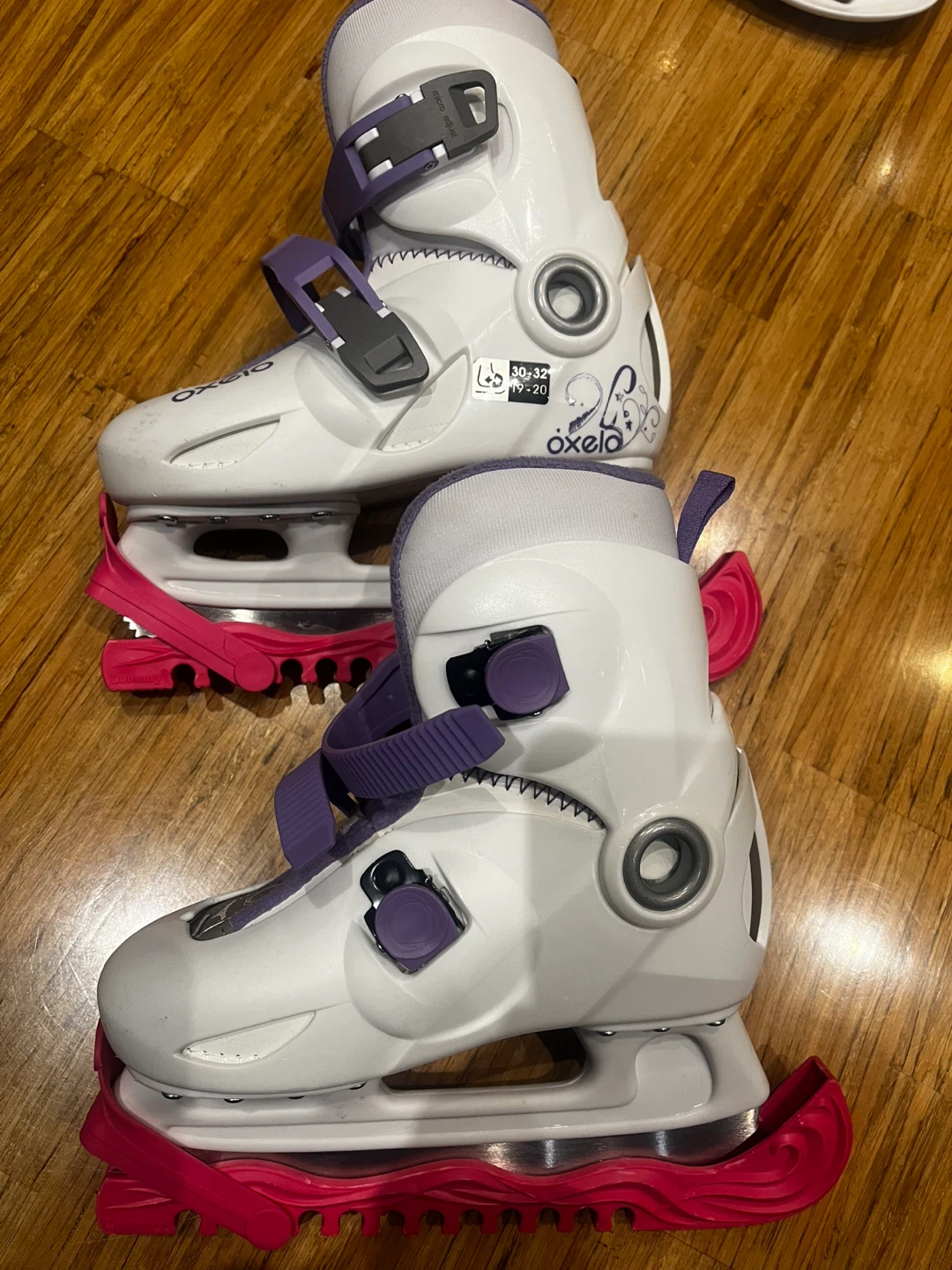 Oxelo Kids Adjustable Ice Skates Size 30-32 - photo 2