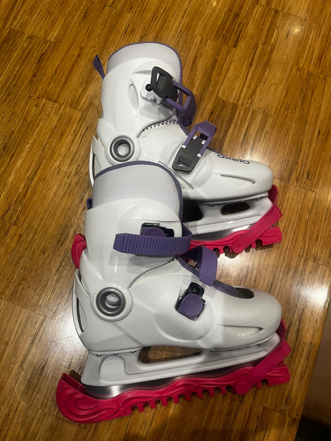 Oxelo Kids Adjustable Ice Skates Size 30-32