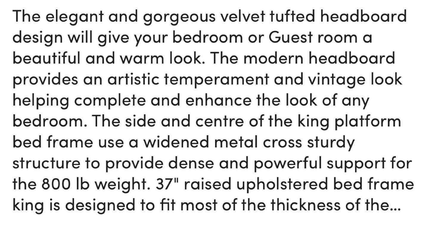 Queen Size Bed Frame with queen size mattress image indicator(3)