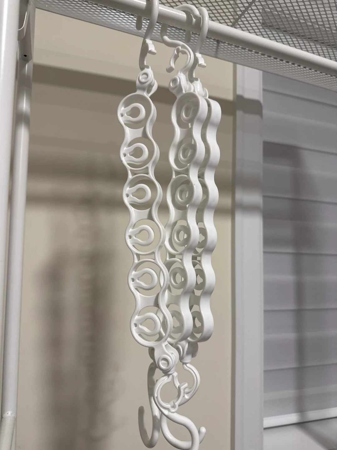 White Space Saving Clothes Hangers